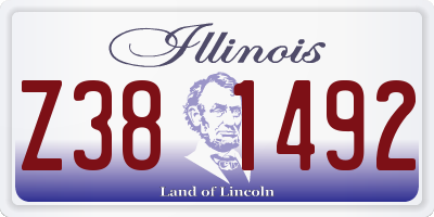 IL license plate Z381492