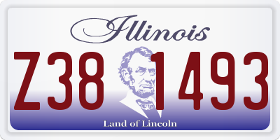 IL license plate Z381493