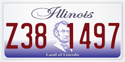 IL license plate Z381497