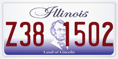 IL license plate Z381502