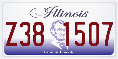 IL license plate Z381507