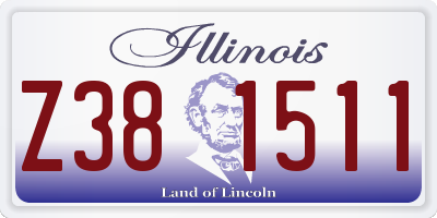 IL license plate Z381511