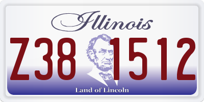 IL license plate Z381512