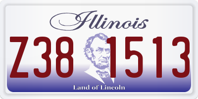 IL license plate Z381513