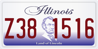 IL license plate Z381516