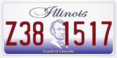 IL license plate Z381517