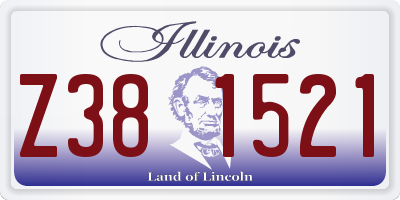 IL license plate Z381521