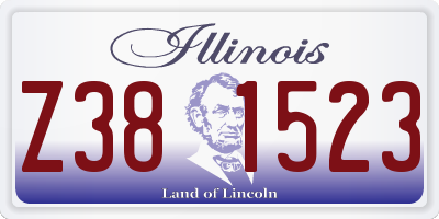 IL license plate Z381523