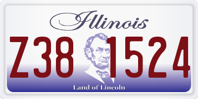 IL license plate Z381524