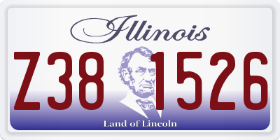 IL license plate Z381526