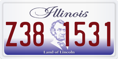 IL license plate Z381531