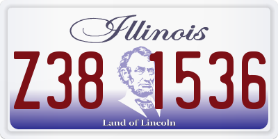 IL license plate Z381536