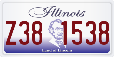 IL license plate Z381538