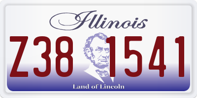 IL license plate Z381541