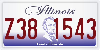 IL license plate Z381543