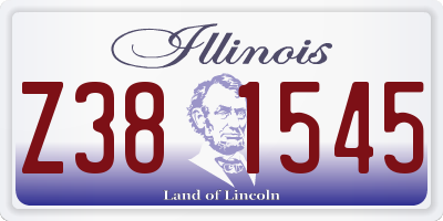 IL license plate Z381545