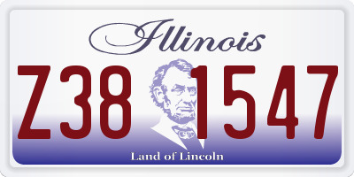 IL license plate Z381547