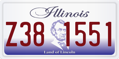 IL license plate Z381551