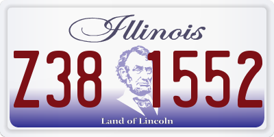IL license plate Z381552