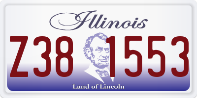 IL license plate Z381553
