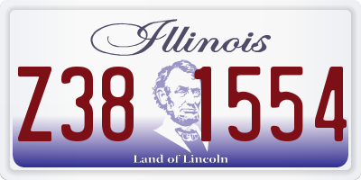 IL license plate Z381554