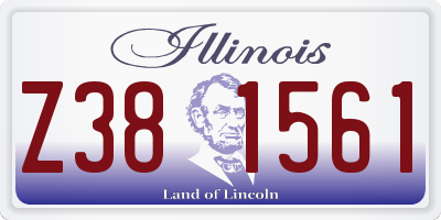 IL license plate Z381561