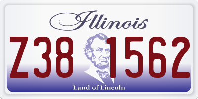 IL license plate Z381562