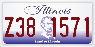 IL license plate Z381571