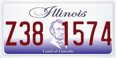 IL license plate Z381574