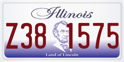 IL license plate Z381575