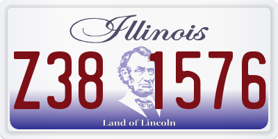 IL license plate Z381576