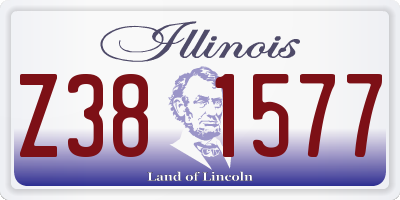 IL license plate Z381577