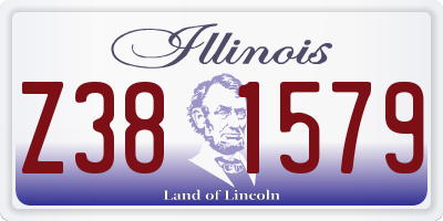 IL license plate Z381579