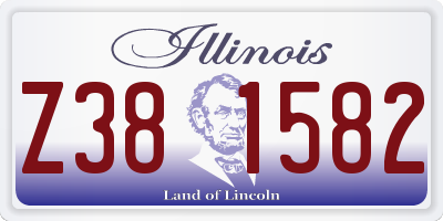 IL license plate Z381582