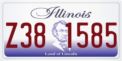 IL license plate Z381585