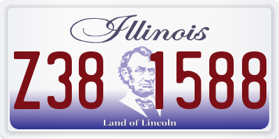 IL license plate Z381588