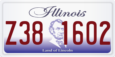 IL license plate Z381602