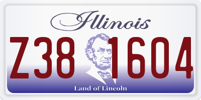 IL license plate Z381604