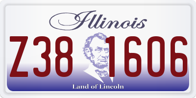 IL license plate Z381606