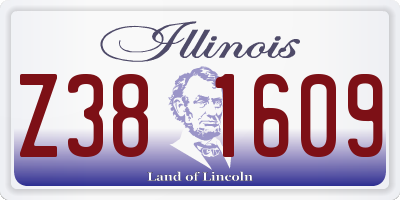 IL license plate Z381609