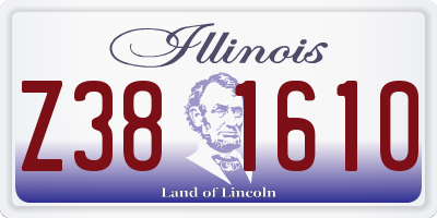 IL license plate Z381610