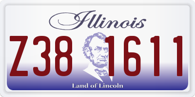 IL license plate Z381611