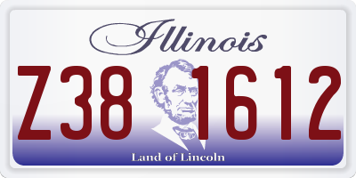 IL license plate Z381612