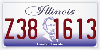 IL license plate Z381613