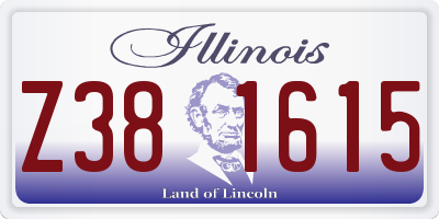 IL license plate Z381615
