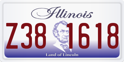 IL license plate Z381618