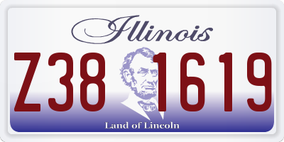 IL license plate Z381619