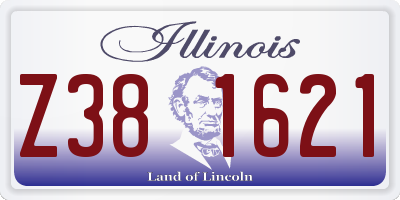 IL license plate Z381621