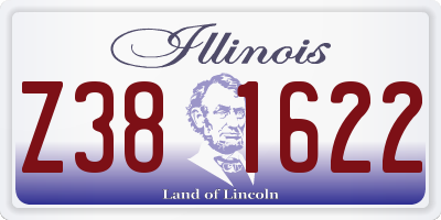 IL license plate Z381622