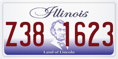 IL license plate Z381623